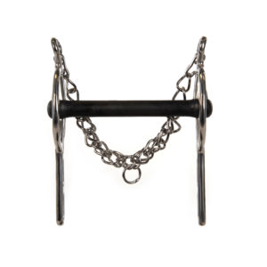 BE straight hard-rubber Liverpool bit 135mm